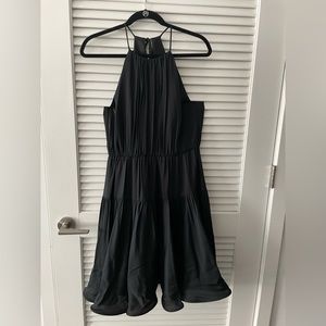 Milly Black Silk Cocktail Dress